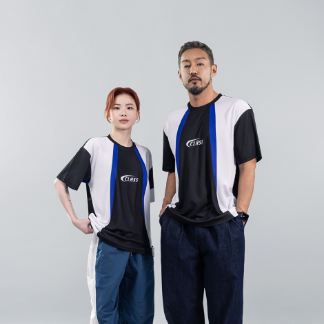 컬러라인 블록코어 티셔츠