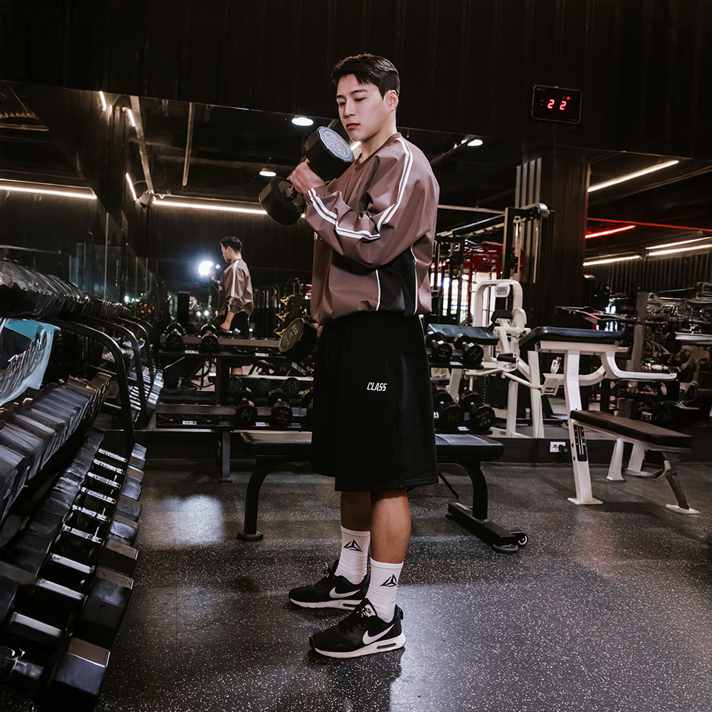 오버핏 버뮤다 트레이닝 팬츠