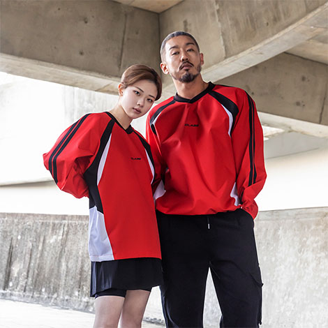 씨코어 피스테 바람막이 웜업 자켓 스포츠 아노락 스타일