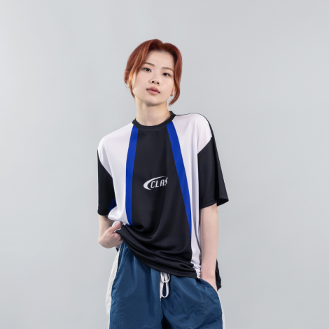 컬러라인 블록코어 티셔츠