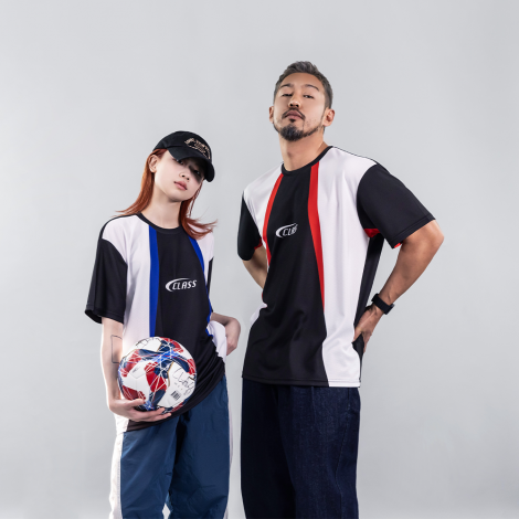 컬러라인 블록코어 티셔츠