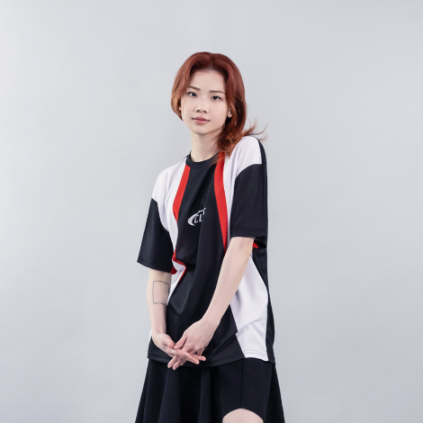 컬러라인 블록코어 티셔츠