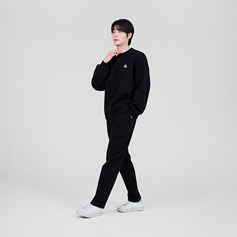 특양면 기모 맨투맨 밴딩 팬츠 트레이닝 세트 겨울셋업