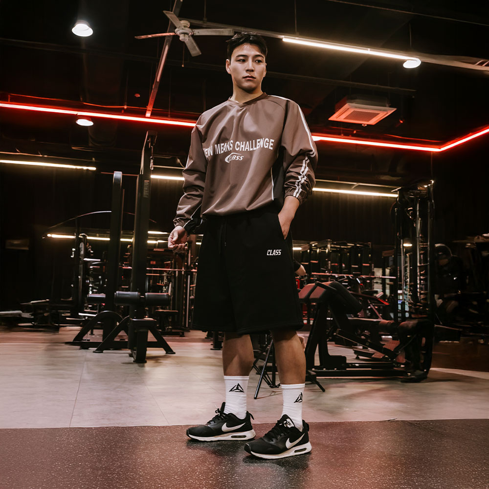 오버핏 버뮤다 트레이닝 팬츠