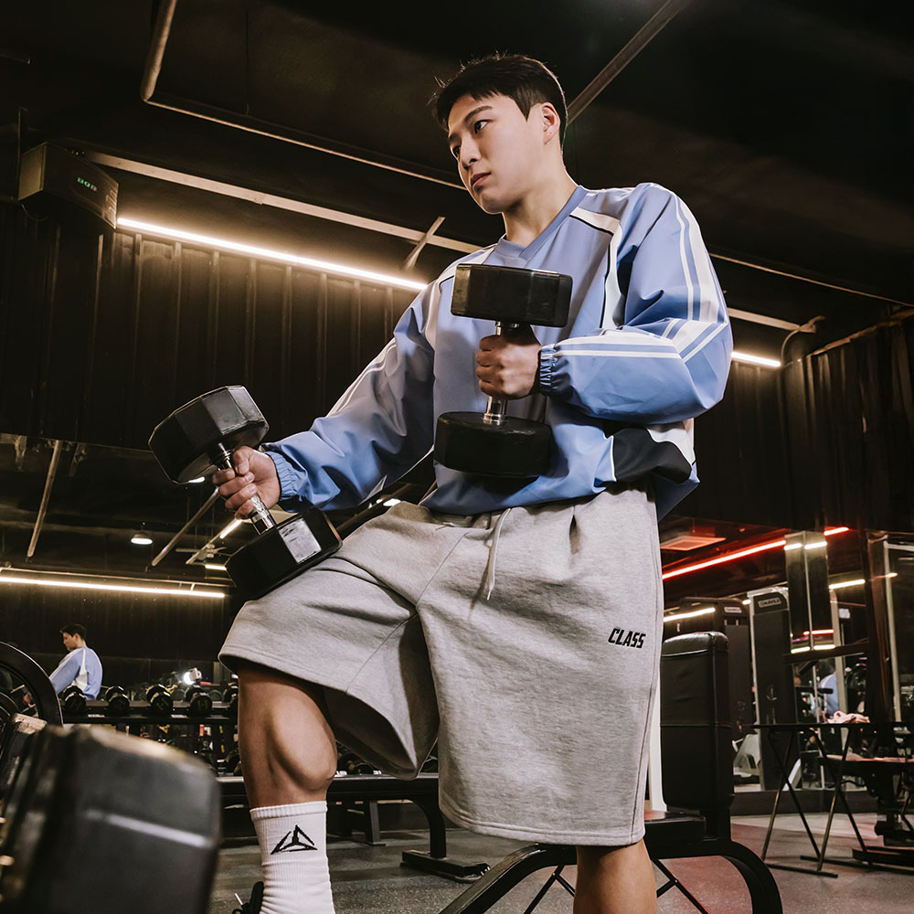 오버핏 버뮤다 트레이닝 팬츠