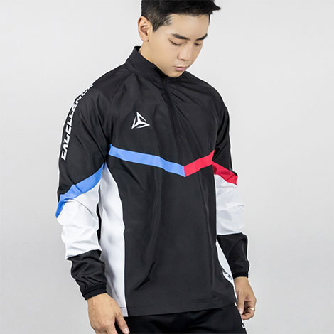 블랙아이 경량 바람막이 하프집업 윈드브레이커