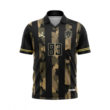 카모 스트라이프 카라유니폼