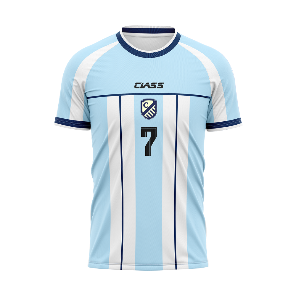 러스터 블루 디자인 유니폼