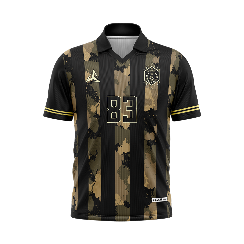 카모 스트라이프 카라유니폼