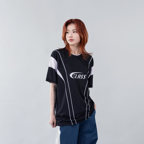 더블라인 블록코어 티셔츠