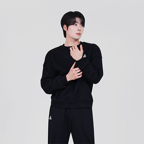 특양면 기모 맨투맨 밴딩 팬츠 트레이닝 세트 겨울셋업