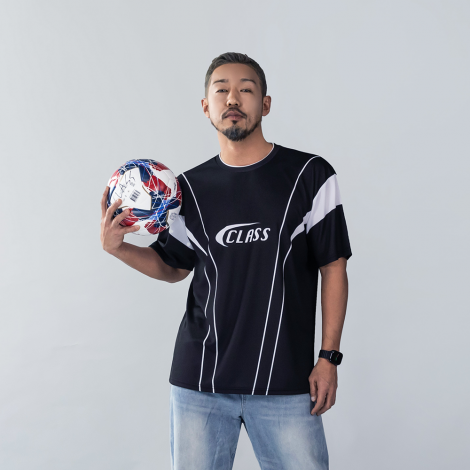 더블라인 블록코어 티셔츠