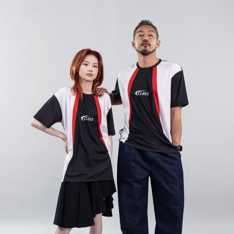 컬러라인 블록코어 티셔츠