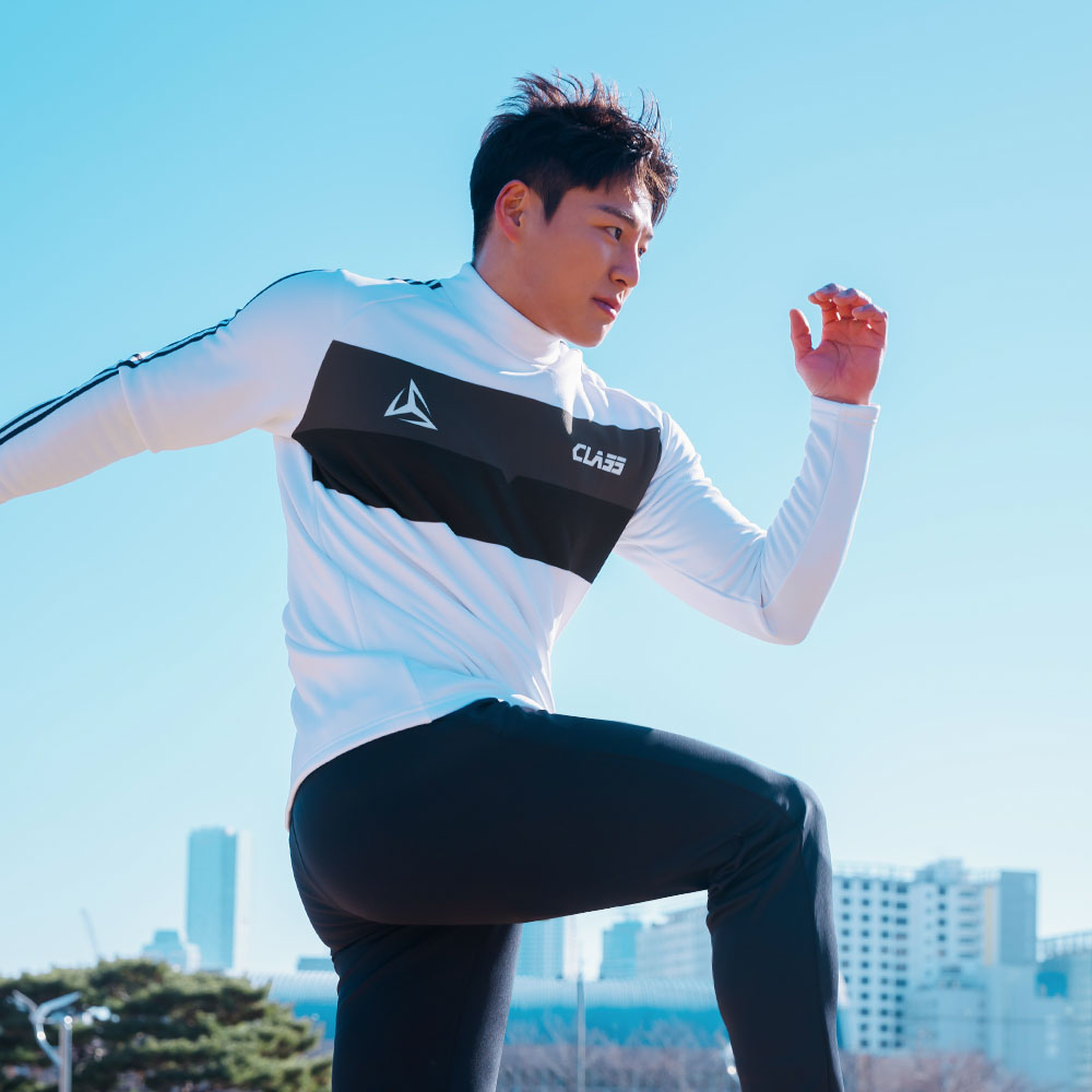 파워스트레치 하프넥 티셔츠