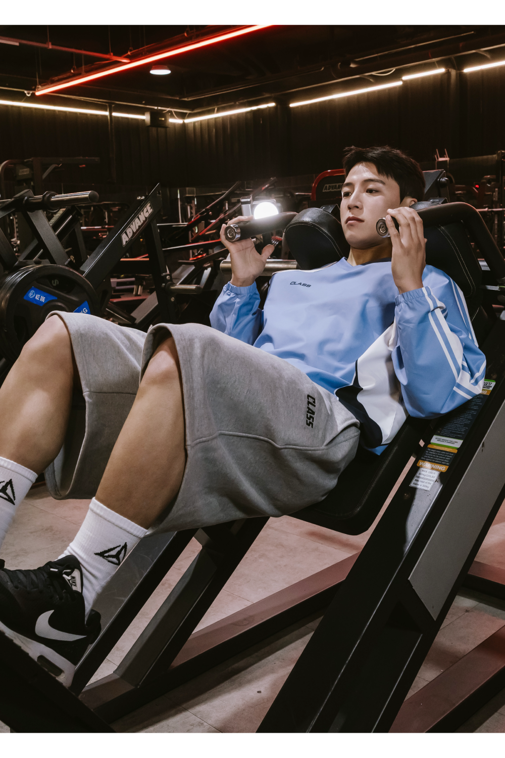 오버핏 버뮤다 트레이닝 팬츠