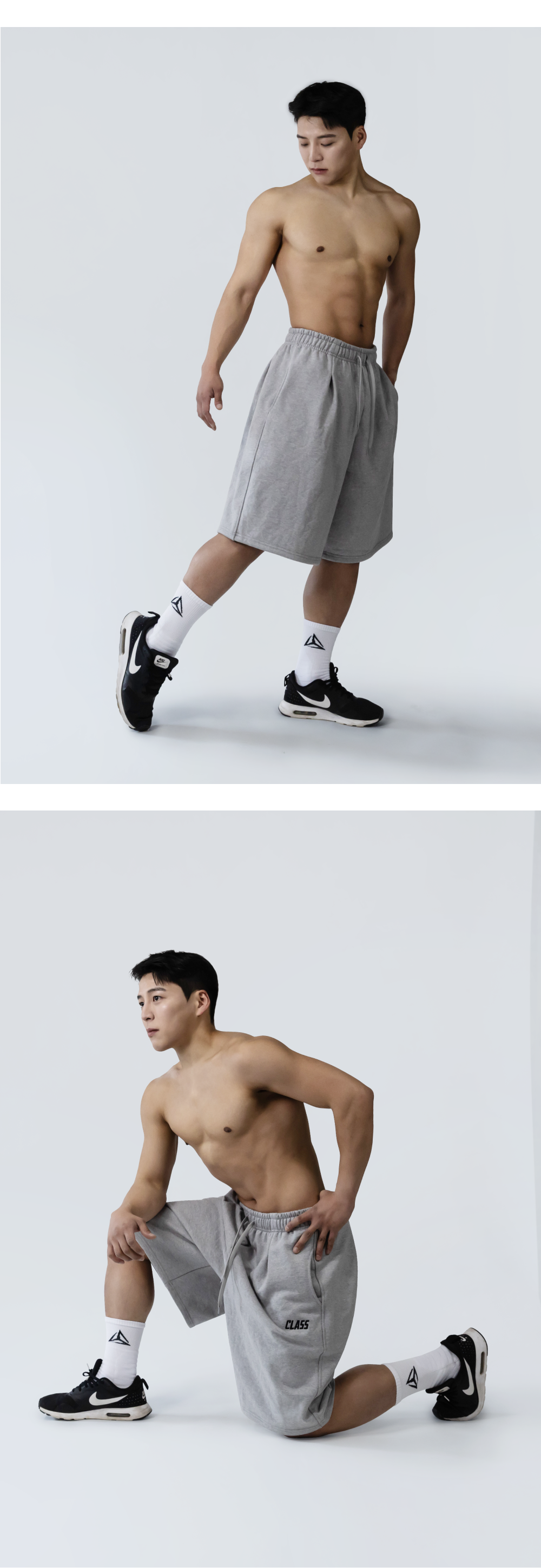 오버핏 버뮤다 트레이닝 팬츠