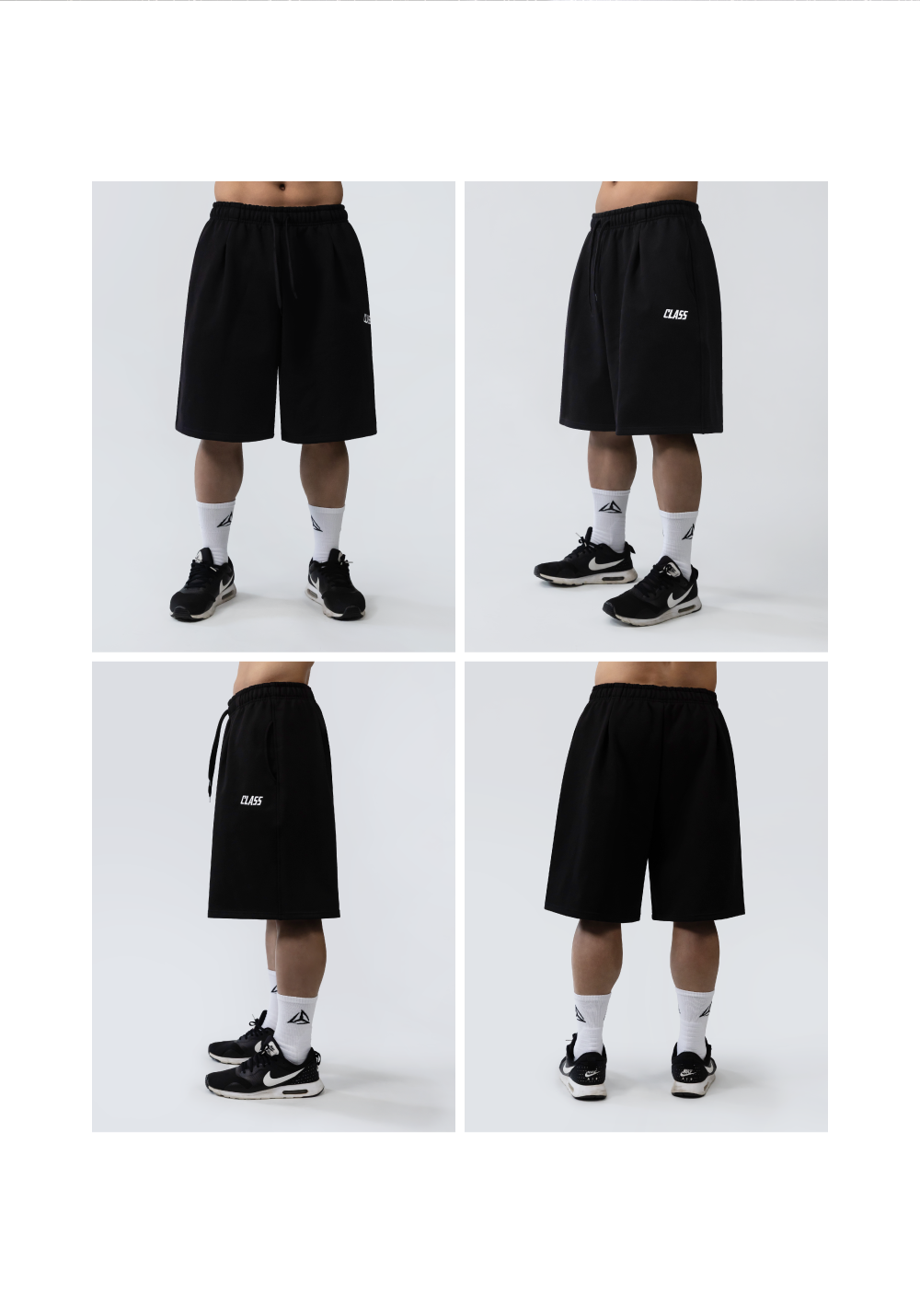 오버핏 버뮤다 트레이닝 팬츠