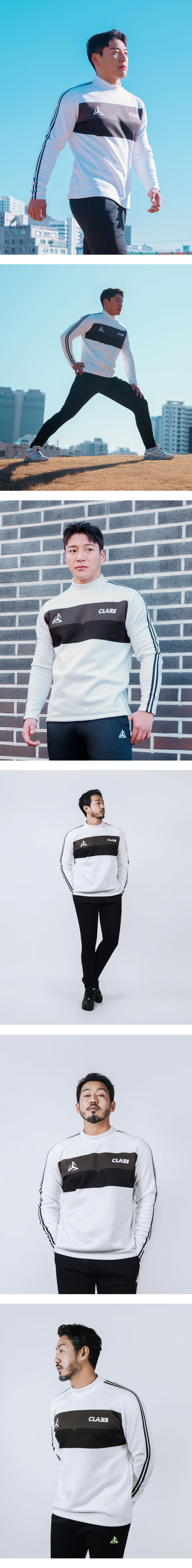 파워스트레치 하프넥 티셔츠