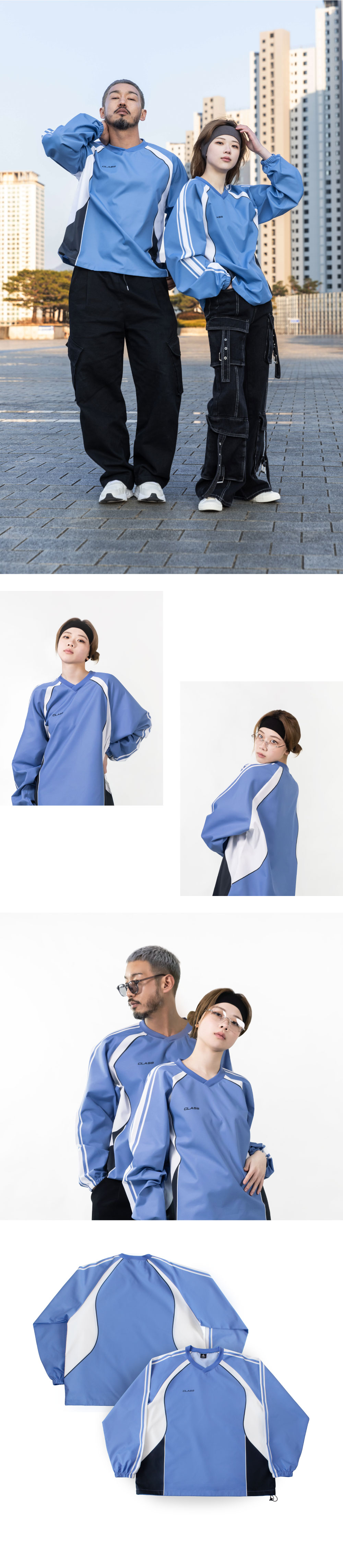 데이피치 피스테 바람막이 아노락 스타일 블록 코어 국내제작