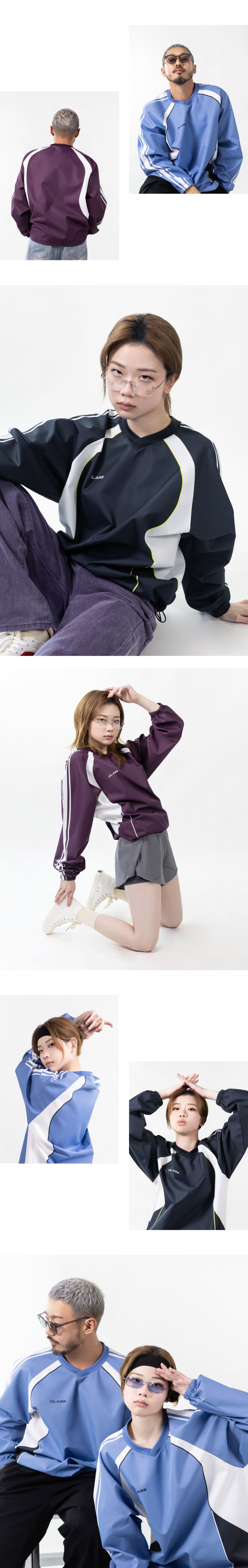 데이피치 피스테 바람막이 아노락 스타일 블록 코어 국내제작