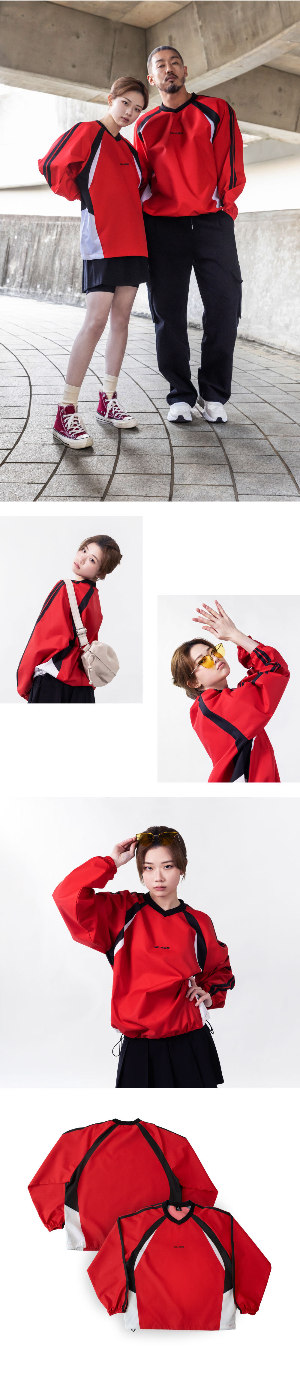 씨코어 피스테 바람막이 웜업 자켓 스포츠 아노락 스타일